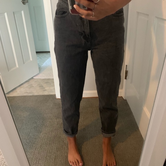 pacsun mom jeans black